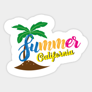 Summer California Surf Sticker